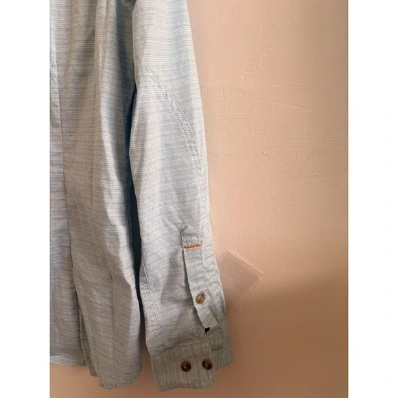 Orvis Womens Button Down Shirt Lot of 2 Plaid and Blue Long Sleeve Tops Small - Picture 13 of 13